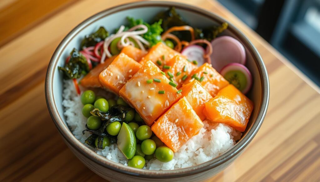 salmon poke bowl