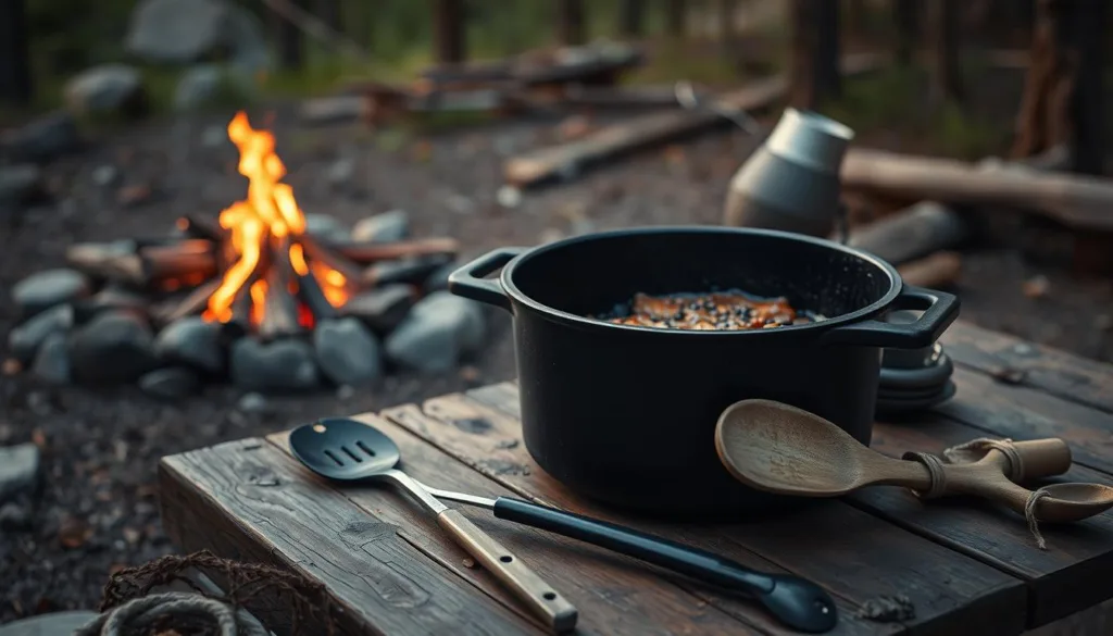 Dutch oven and camp cooking tools