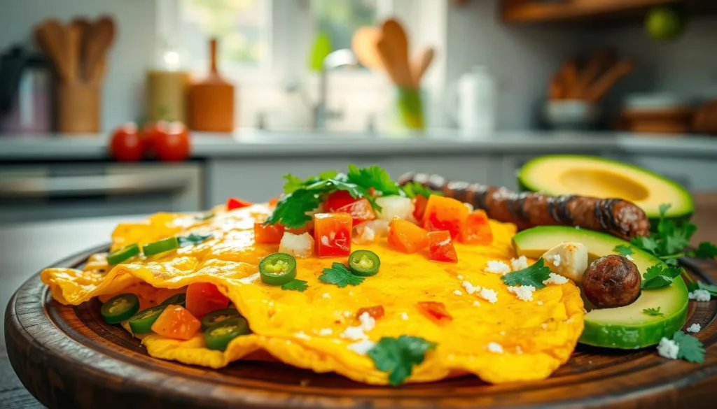 Mexican breakfast omelette