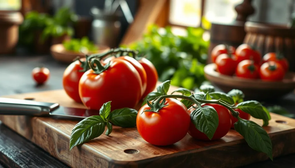 Preparing Tomatoes