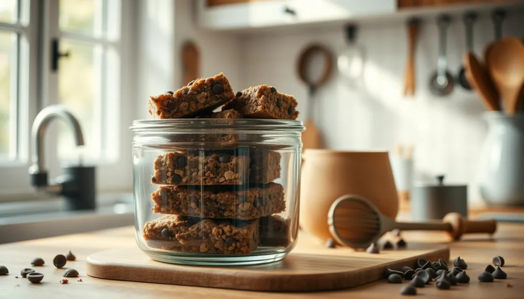 Storing leftover chocal oatmeal chocolate chip caramel bars