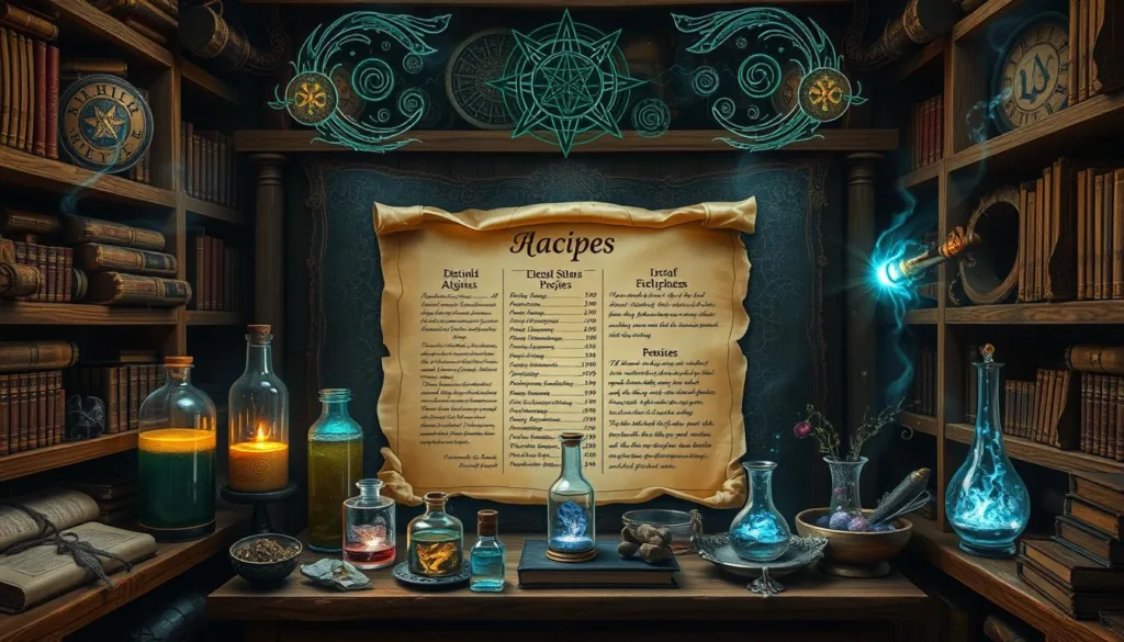 alchemy recipes