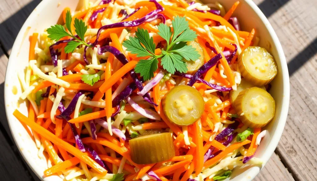 delicious coleslaw with a tangy kick