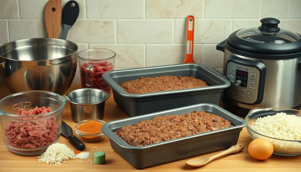 kitchen tools for meatloaf and rice