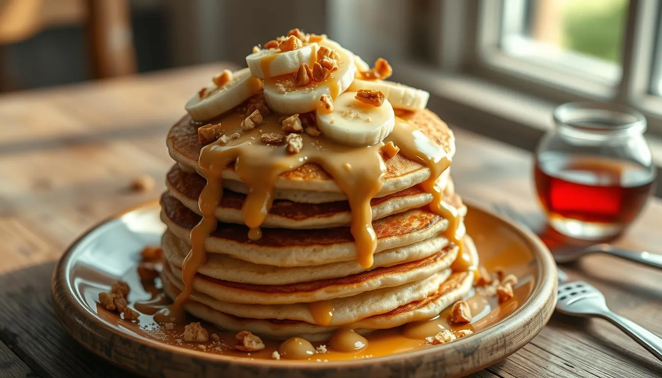 peanut butter banana pancakes